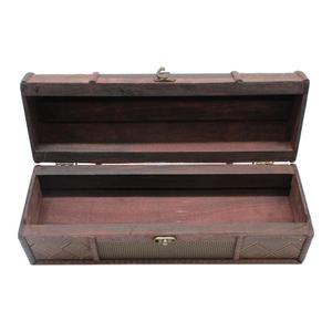 Cổ Điển Hình Chữ Nhật Rượu Vang Bằng Gỗ Box Với Nắp Bằng Gỗ Vận Chuyển Thùng Bằng Gỗ Vận Chuyển Thùng - Product Image 2