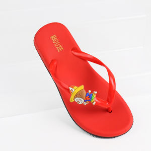 Nouvelles sandales à plate-forme <span class=keywords><strong>pour</strong></span> <span class=keywords><strong>femmes</strong></span> légères à la mode tongs à clapet originales avec semelle intérieure imprimée <span class=keywords><strong>pour</strong></span> le matériel de PVC d'été - Product Image 2