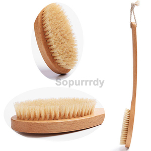 Cepillo Corporal con Logotipo Personalizado, Cerdas Suaves y Rígidas, Cepillo Exfoliante de Doble Cara con Mango Largo para Ducha - Product Image 4