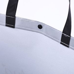 กระเป๋าผ้าสปันบอนด์แบบกำหนดเอง กระเป๋าช้อปปิ้งนำกลับมาใช้ใหม่ได้ พร้อมโลโก้ตามสั่ง กันน้ำ - Product Image 3