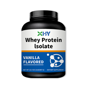 Vente en gros de poudre d'isolat de protéine de lactosérum saveur vanille haute nutrition supplément de gymnastique sportive musculaire - Product Image 1