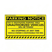Self-Adhesive Custom Printed Vinyl Waterproof Weather Resistant Reminder Labels Stickers OEM Brand China Guangxi for Parking Lot