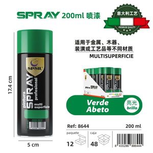 Spray 200Ml Verde Abeto Multi Superficie Paint For Metal Wood Craft - Product Image 3