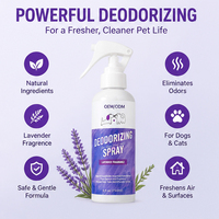 Spray Désodorisant pour Animaux de Compagnie Marque Privée OEM, Extrait Végétal Naturel pour Chiens et Chats, Élimine les Mauvaises Odeurs, Parfum Frais, Toilettage des Animaux, Logo Personnalisé