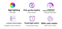Lampe d'ambiance sur pied de style nordique, minimaliste et colorée, idéale pour le salon, la chambre, la salle de jeux et le streaming en direct