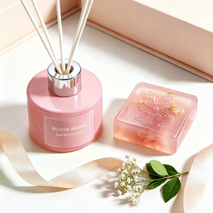 Wholesale Luxury Valentine's Day Bouquet Gift Private Label Glass <b>Reed</b> <b>Diffuser</b> Gift Box Set 120ml BPA Free Alcohol Free - Product Image 6