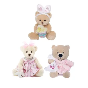 Custom Design Stuffed Small Teddy Bear Plush Toys With Custom Brand Logo ISO Certiified Yangzhou Factory Wholesale Soft Dolls