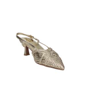 Sandales à talons Xti Donna Slingback dorées, talon de 6 cm, taille 39 - Product Image 4