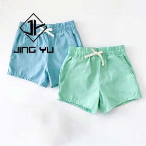 Shorts de bain pour enfants en polyester recyclé personnalisés, imprimés, à cordon de serrage, extensibles, pour la plage, OEM - Product Image 2