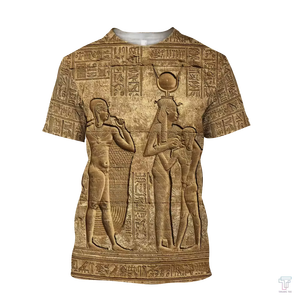 T-Shirt Elastica da Uomo con Design Artistico della Cultura Egizia Antica, Maglietta Sportiva a Maniche Corte con Prezzo Scontato <span class=keywords><strong>di</strong></span> Fabbrica - Product Image 5