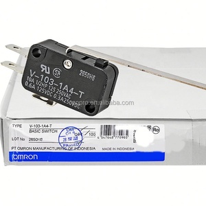 Micro-interrupteur à bouton 10A, résistant à la chaleur, petit interrupteur à longue tige V-103-1A4-T - Product Image 2