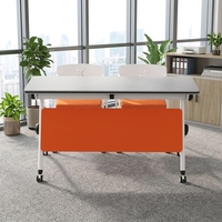 Table de réunion moderne pliable modulaire pour salle de conférence, table longue extensible pour formation, mobilier de bureau