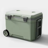 Glacière isotherme portable pour pêche, pique-nique, barbecue, camping, extérieur, étanche, avec fonction congélateur et maintien au frais