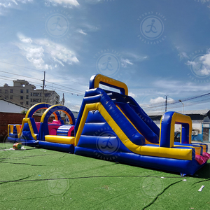 Fabricante de China Casa de rebote de alta calidad a prueba de agua con carrera de obstáculos inflable de precio más bajo de fábrica con soplador de aire - Product Image 2