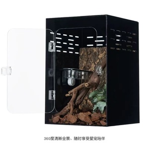 <span class=keywords><strong>Cage</strong></span> d'élevage personnalisable pour serpent, gecko, lézard, en PVC et acrylique, enclos classique pour reptiles, boîte respirante pour fournitures de reptiles - Product Image 3