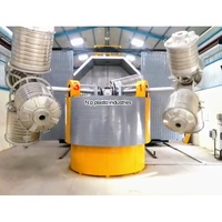 Machine de moulage rotatif industrielle semi-automatique à trois bras en acier doux Bi Xial, de qualité durable et à haute efficacité