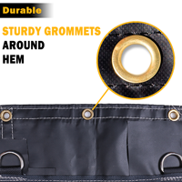 Bâche en vinyle robuste de 14 oz, résistante aux déchirures, imperméable, résistante aux UV, bâche plate en acier pour camion, remorque, cargaison