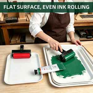 Otro paleta de cerámica sintética para artistas, irrompible, fácil de limpiar, bandeja de pintura para acrílico, óleo, acuarela, uso en estudio, HUEVE rectangular - Product Image 1