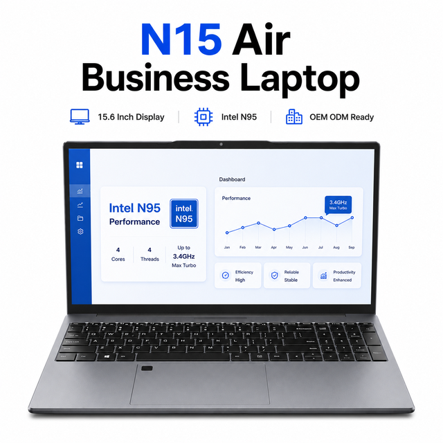 Yifang 15.6 Inch Modern Laptop Intel Portable Work Notebook Business Computer FHD Screen Factory ODM Export Windows 11