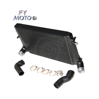 Kit de Intercooler Negro para 06-10 GTI 2.0 FSI TSI MK5 MK6 /AUDI A3, Núcleo de Barra y Placa, Tamaño 600*415*65mm