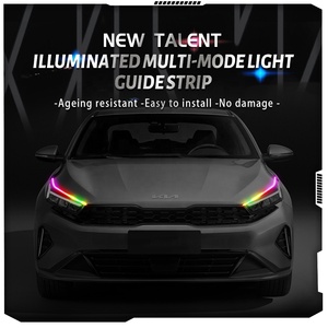 12V 24V phổ tự động đầy màu sắc ánh sáng hướng dẫn Dải 60cm Xe DRL ban ngày Chạy ánh sáng lần lượt tín hiệu trang trí ánh sáng không thấm nước - Product Image 2