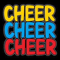 Fer de transfert de chaleur personnalisable en vinyle Cheer Bling Rhinestone pour T-shirts