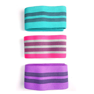 Set Personalizzato di 3 Fasce Elastiche per <span class=keywords><strong>Allenamento</strong></span> di Fianchi, Glutei e <span class=keywords><strong>Gambe</strong></span> in Tessuto di Poliestere per il Fitness - Product Image 4