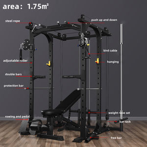 Fabrication directe Équipement <span class=keywords><strong>de</strong></span> musculation tout-en-un unisexe pour la maison Rack à squats et musculation Machine Smith multifonction - Product Image 4