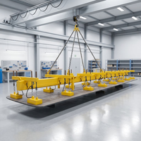 Grue magnétique électrique à usage intensif, aimant permanent pour levage de tôles d'acier, de plaques métalliques et de poutres, 16 maillons, élévateur EPM