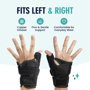 Op Maat Gemaakte Koperen Doordrenkte Pols Duimbrace 1 Brace Spica Spalk Voor De Quervain Tendinitis Artritis Pols Brace - Product Image 3