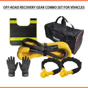 Kit combiné d'outils <span class=keywords><strong>de</strong></span> récupération tout-terrain <span class=keywords><strong>4x4</strong></span> en nylon robuste, corde <span class=keywords><strong>de</strong></span> remorquage et <span class=keywords><strong>sangle</strong></span> <span class=keywords><strong>de</strong></span> <span class=keywords><strong>traction</strong></span> d'urgence <span class=keywords><strong>pour</strong></span> camion, SUV, pick-up - Product Image 1