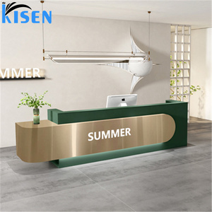 Kisen Luxury Versatile for Office Hospital Bar Hotel Living Room Workshop Salon Cashier <b>Counter</b> Cash Register Desk - Product Image 2