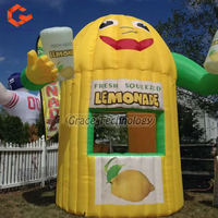 Tente de Citron Gonflable d'Extérieur Personnalisée Publicité Gonflable Kiosques de Stand de Shopping pour les Événements du Festival