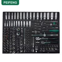 Juego de Herramientas de Acero al Cromo Vanadio de Alta Calidad PEIFENG, 420 Piezas, con Caja de Herramientas, Herramientas de Reparación Automotriz Personalizadas CRV, Llaves de Tubo OEM