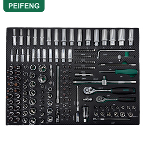 ชุดเครื่องมือคุณภาพสูง PEIFENG 420 ชิ้น ผลิตจากเหล็กโครเมียมวาเนเดียม พร้อมกล่องเครื่องมือ ชุดเครื่องมือซ่อมแซมรถยนต์แบบกำหนดเอง CRV <span class=keywords><strong>ประแจ</strong></span>บล็อก OEM - Product Image 3