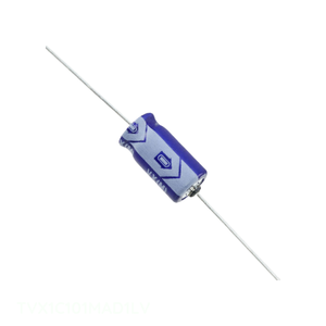 Condensateur original CAP ALUM 100UF 20% 16V AXIAL TH TVX1C101MAD1LV à montage traversant 100 uF - Product Image 1