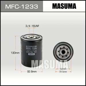 MFC-1233 MASUMA Elemento Filtro Olio per Acchiappacapillari, Cattura Efficiente dei Contaminanti, <span class=keywords><strong>Ricambi</strong></span> <span class=keywords><strong>Auto</strong></span> per ARO - Product Image 3