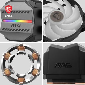 Interface d'alimentation 3 broches pour refroidisseur CPU CORELIQUID M360 AIO, supporte le refroidissement par eau à 12 voies avec tube anti-évaporation - Product Image 4
