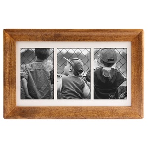 Natural Solid Wood <b>Photo</b> <b>Frame</b> with <b>Rustic</b> Design Ideal for Portrait and Landscape Display in Home Office or Event Spaces - Product Image 3