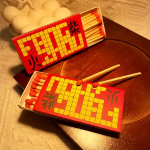 FZMATCH Safety Match Factory High Quality Creative Checkered Matchbox Safe Ecological Material Clean Customized Match