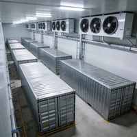 Conteneur frigorifique solaire 20FT 40FT avec système de panneaux solaires, chambre froide mobile pour la viande, le poisson et les légumes