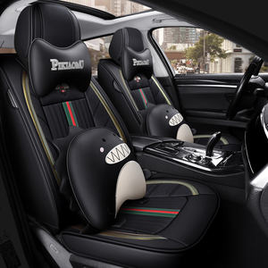 Professionele R & D Fabrikant Universal Volledige Set Lederen Cartoon Leuke Auto Stoelhoezen - Product Image 4