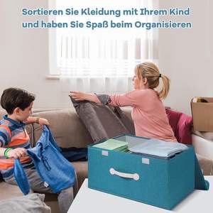 <span class=keywords><strong>Hot</strong></span> Sales Kids Único Dobrável Plástico Toy <span class=keywords><strong>Storage</strong></span> Box Tecido Linho Grande Cão Brinquedos Organizador Tampas para Guarda-Roupa Saco Uso - Product Image 2