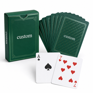 Tarjetas de Juego Promocionales Personalizadas para Eventos Inmobiliarios, Papel de 310 g/m² con Núcleo Azul, Baraja de Póker con UV Localizado para Publicidad y Regalos de Marca - Product Image 1