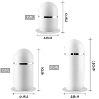 Bocaux à vis en PET de qualité alimentaire, hermétiques, écologiques, 35 ml, 75 ml, 105 ml, format voyage, pour crème corporelle, miel, collations, échantillons