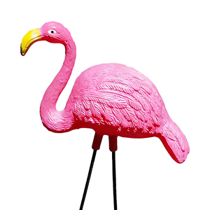 Décoy de chasse à oiseaux sur écorce, pose alimentation verticale, rose, avec long piquet métallique et appât en plastique, pour la chasse en extérieur, les zones humides et les gibiers d'eau, attirant les prédateurs - Product Image 6