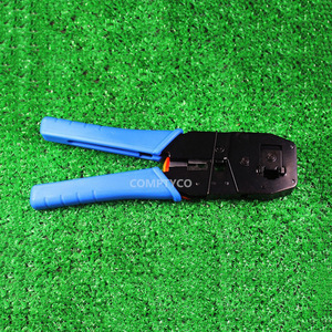 Shou Gong SK-868E <b>Wire</b> Crimper 23 AWG Front Entry Industrial Grade Steel With <b>Soft</b> Grip Handle For Network Phone Cable - Product Image 3