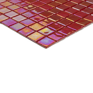 Mosaico Acquaris Pasion Rosso Piastrella in Vetro 10x10 Cm Per Decorazione Pareti e Pavimenti - Product Image 2