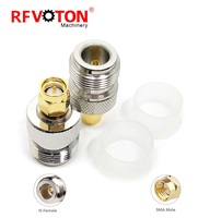 Kit de adaptador SMA a N de suministro de fábrica, conector N macho hembra a SMA macho hembra, conector para cable de extensión de antena Wi-Fi