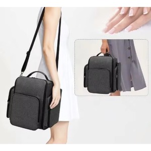 Bolsa de transporte para artistas de uñas, bolsa de transporte para esmaltes de uñas de salón, organizador de esmaltes con 4 compartimentos, bolsa para aceites esenciales, 72 botellas (muestra gratuita) - Product Image 5